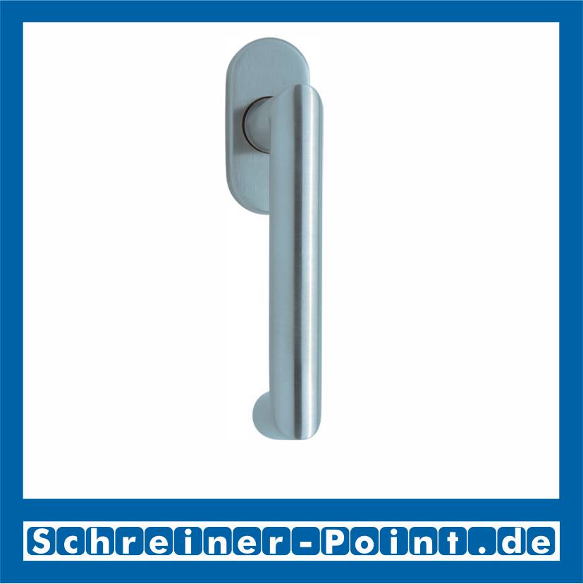 Scoop Thema U Fenstergriff Edelstahl matt Rosette oval,100941